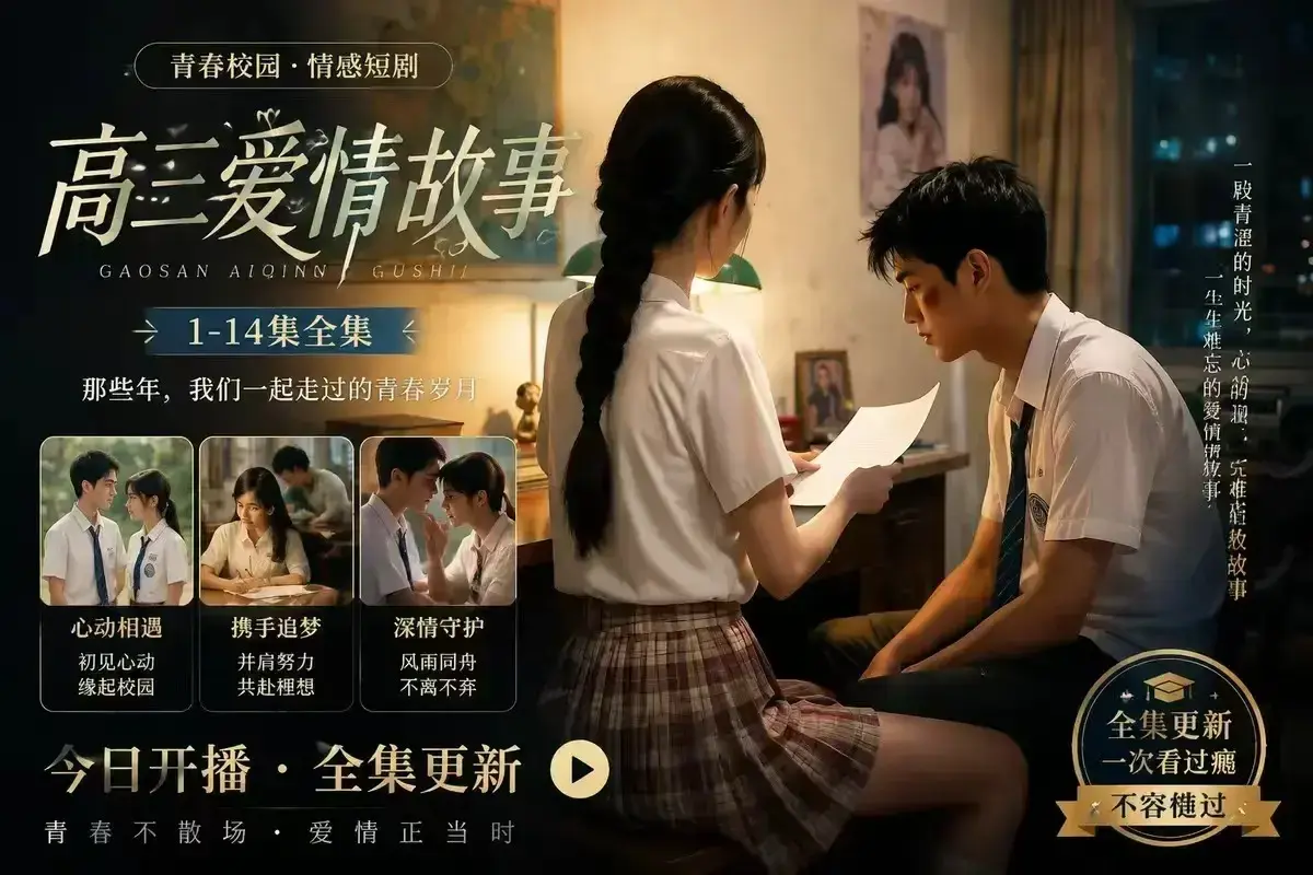 AI短剧《B中爱情故事》未删减完整版-误会篇高清观看-百度网盘在线秒存-B中爱情故事全集免费看