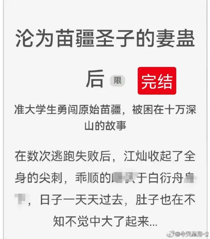 《沦为苗疆圣子的妻蛊后》狐狸雨小说全文免费阅读txt下载-沦为苗疆圣子的妻蛊后全集无删减完整版在线看-狐狸雨作品资源分享推荐收藏