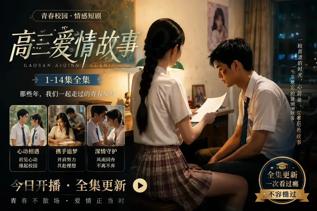 《高三爱情故事if篇》蓝光修复中字版 - 黄果魔改AI短剧系列 - 高清未删减全集在线观看 - 全程高能无尿点免费播放