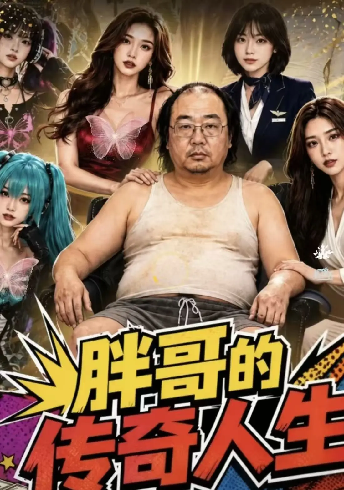 黄果魔改AI短剧《胖哥的传奇人生》全集免费在线观看-200斤胖子逆袭太解气-胖哥的传奇人生无广告高清播放